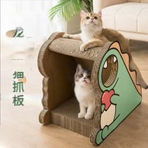 고양이 스크래쳐 기둥형 리필형 면줄 평판형 하우스형 스크래쳐 캣타워 캣폴 고양이 용품, 학교에,, 오리 대형