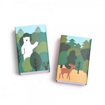 브리스크스타일 성냥(Little forest Deer Bear Set) 성냥 특이한디자인 소품 인테리어소품 디자인성냥 디자인
