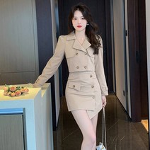 여성 트렌치 자켓 투피스