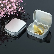 소형금고 가정용금고 미니금고 금고 대형금고 휴대용금고 생존 키트 주석 작은 빈 금속 실버 블랙 골드 플, 04 silver 2