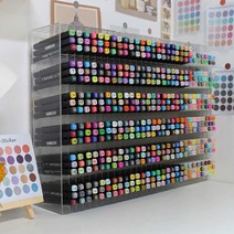 문구점 펜 진열대 투명 마카펜 필기구 매장 계단식, 플랫인서트유형-5단100칸(400개)