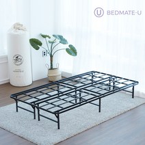 베드메이트유 접이식 메탈 프레임_슈퍼싱글, 블랙