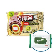 하루온 핫팩 붙이는 타입 50g, 15개입+맑은누리손소독티슈