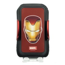 마블 아반떼MD 마블정품 차량용 초고속 무선충전 자동 핸드폰거치대, 아이언맨