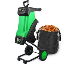 목재 나무 분쇄기 잔가지 파쇄기 농기계 볏짚 쇄목기, 2400W 분쇄기 + 10미터