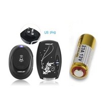 스마트 보안 초인종 호출벨 알림벨 forecum 36 차임 110db 100m 무선 방수 원격 eu 미국 플러그 도어 벨 배터리 1 버튼 1 수신기 3, 미국 플러그 배터리