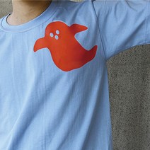 빈스패밀리 체인지고스트 (2color) 특이한 프린트 티셔츠 커플룩 반팔티