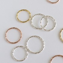 실버폭스 1.5mm 컷팅 실버링 반짝 은반지 골드 핑크골드