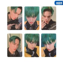 아이돌 포토카드 Kpop Exo 백현 솔로 6 번째 앨범 집착 Lomo 카드 패션 자체 제작 종이 사진 포토 개/대, 05 05