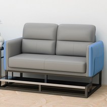 당구장의자 관람의자 쇼파 당구장용품, 2인 소파【그레이 블루】