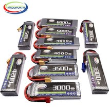 11.1V RC 리포 배터리 3S 1500 2200 3500 4200 5200 6000mAh 25C35C60C 비행기 헬리콥터 자동차 항공기 드론, [03] 60C, [05] 2800mAh T Plug