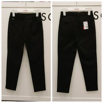 [소이주니어]논현점 22년봄신상 ** 대박세일 빠른배송 ** 여아용 스판소재 블랙 슬림 밴딩 면바지