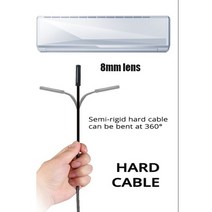 산업용 배관 휴대폰 스마트폰 하수구 내시경카메라 내시경 5 6 렌즈 6 조명 튜브, 1.5m, 하드 케이블