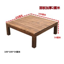옥상인테리어 농막꾸미기 원두막만들기 야외평상 야외정자 미니정자 소나무원목, 원목, 길이100x폭100x높이54cm