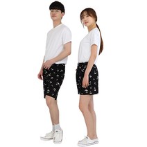 빅사이즈 커플룩 시원한 반바지 냉장고 팬츠 쿨 바지 잠옷 여름 잠옷 홈웨어