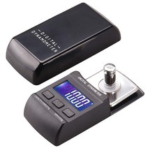 100g / 0.01g 디지털 턴테이블 스타일러스 포스 미터 LP 레코드 플레이어 니들 압력 게이지 10g 교정 무게, 하나, 검은 색