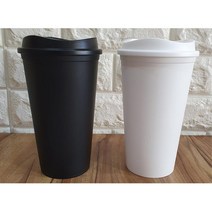 대용량텀블러 리유저블컵 워터 보틀 대형텀블러, 블랙화이트