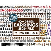목공 로터리 기계 드릴 그라인더 2500+ 귀걸이 svg 번들 컷 크리 에이 티브 디자인 벡터 cdrdxfaisvg 파일 cnc 플라즈마 절단 인쇄