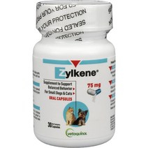 고양이 댕댕이를 위한 베토퀴놀 질켄 캡슐 진정 보조제, 60 count