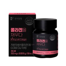 한미양행 콜라겐을 채우다 저분자 피쉬 콜라겐 피부 영양제 500mg 30정, 4박스(4개월분), 15g, 4개