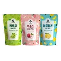 아이스 음료 복숭아 아이스티/청포도에이드/블루레몬에이드 파우치 190mlx30팩, 복숭아 아이스티 190mlx30팩