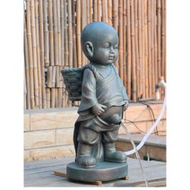 천사 분수대 오줌싸개동상 인테리어 공원 장식 조각상, 동자승 - 브론즈