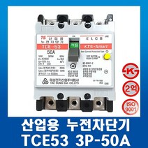 태성전기 산업용 누전차단기 TCE53-3P 50A ELCB, 1개