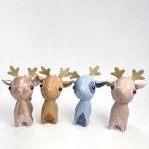 윈지커머스_221102 [WINZI_몰] 캠핑키링 사슴키링 고급열쇠고리 링고리 비너고리, 윈터 페이크레더 사슴 순록 가죽인형 키홀더 4co, 3 블루 _JMOC