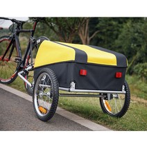 cxwxc 접이식 자전거 화물 트레일러 애완 동물 트레일러 캠핑 텐트 수하물 운반 트윈 휠 트레일러 보관 수하물 랙, 푸른