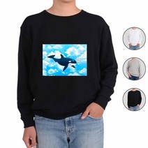 ATOGATO 혼자 마음껏 노는 범고래 맞춤 맨투맨
