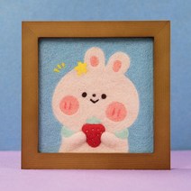 스위트키키 아트조이 DIY 양모펠트 액자 키트, 토끼