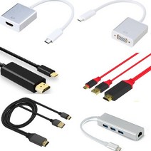 VOLME C타입HDMI VGA 4K 60HZ 아이폰 갤럭시노트10 TV모니터연결 미러링 MHL케이블, 3-1번U31THDMI18(일체1.8M블랙)