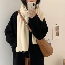 체크 후드 목도리 스카프 따뜻한 방한 겨울 남녀공용 무지 니트 머플러 여자 가을 판