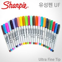 샤피 유성 네임펜 울트라파인팁 0.3mm 낱개, 1개, 터콰이즈