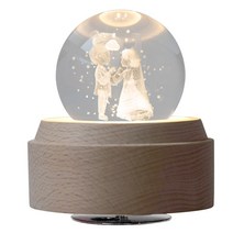 신혼 부부 오르골 크리스털볼 생일선물 집들 선물, 생일축하음악