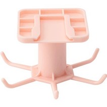 후라이팬거치대 냄비 정리대 싱크대 주방수납장 조리기구 걸이용 회전 기구 홀더 후크 다기능 주방 정리, 03 Pink Racks Holders