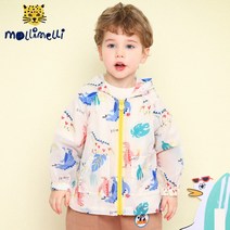 [몰리멜리]알록달록디노바람막이점퍼