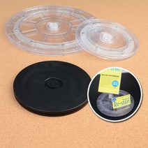 회전 원판 매장 전시장 상품 진열대 아크릴 악세사리 소품 디피용, 투명 - 대