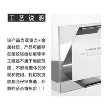 스탠드액자틀 모던 심플 아크릴 거치대 액자 침실 침구 현관 거실장 모델하우스 인테리어 소품, 기타 사이즈 옵션1
