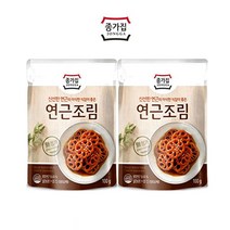 건강한반찬!! 종가집 연근조림100g 고소한 자취 혼밥 직장인 캠핑 여행시 반찬, 2개