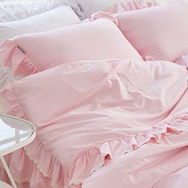 류금숙 베개커버 프릴 면 50x70