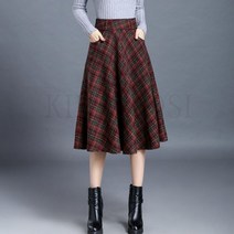 kirahosi 겨울 모직 스커트 a라인 랩스커트 미디스커트 444호+덧신증정 Vu31cnh