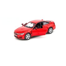 모형 자동차 다이캐스트 프라모델 비행기 RMZ 시티 136 합금 모델 장난감 선물 2 도어 오픈 풀 백 아연 소재 차량 BMW M550i M5 M4, M4Red