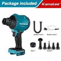 무선 충전 대형 송풍기 대포 강력 낙엽 세차Kamolee-40500RPM 먼지 송풍기 팽창기 1100W 무선 공기 다기능, 02 No Battery Brushed_01 미국