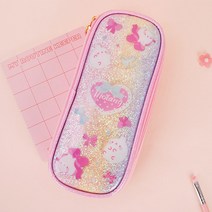 몰랑이 rainbow 파우치 하드케이스 필통 파우치형 캐릭터 굿즈, pink