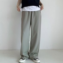베네울프 촤르르 핏감 와이드 밴딩 팬츠
