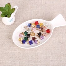 짱패브릭 스퀘어 크리스탈 팬던트-15color, 샴페인