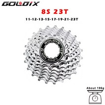 자전거 스프라켓 자전거체인 기어 휠 GOLDIX 도로 자전거 카세트 프리휠 스프로킷 MTB 기어 시마노 스램, 01 8S 11-23T Silver
