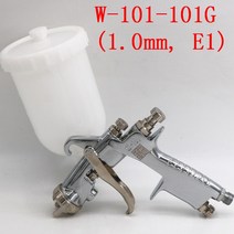 도색 부스 도장 스프레이 일본 건 자동차 가구 / 400ml W1 핸드 수동 페인트, [07] 101G0.8mm E1 Cap