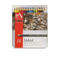 까렌다쉬 파블로 유성색연필세트 666 318, 18색, 5개